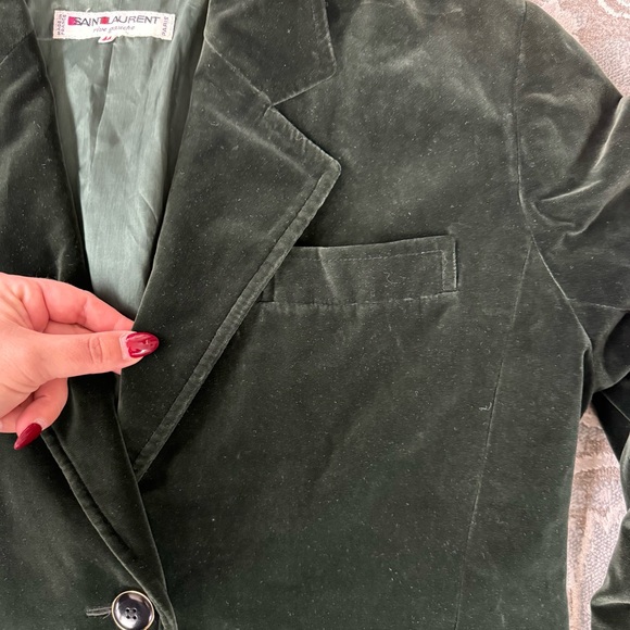 Yves Saint Laurent Vintage Velvet Jacket - Picture 3 of 8